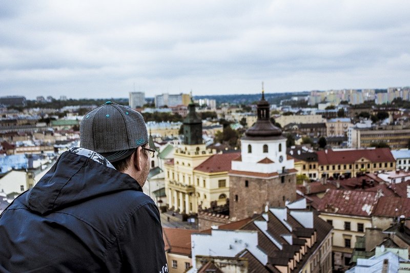 Widok na panoramę Lublina
