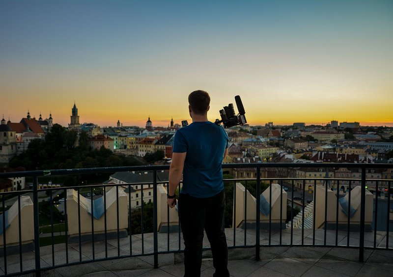 Widok na panoramę Lublina